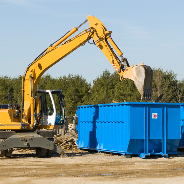 what happens if the residential dumpster is damaged or stolen during rental in Huntland Tennessee